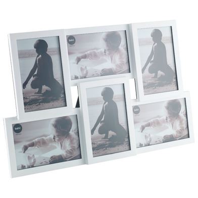 Producto Marco portafotos múltiple 10x15 blanco.