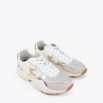LOLA CASADEMUNT LS2605032 Deportiva con suela tipo running con detalles en piel CRUDO-METAL