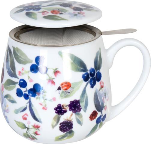 Taza con tapa y colador