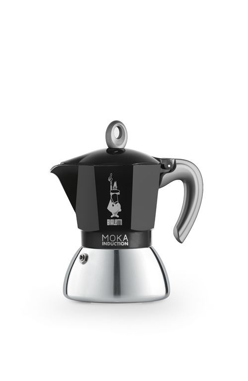 Cafetera New Moka Induction 2 tazas negro