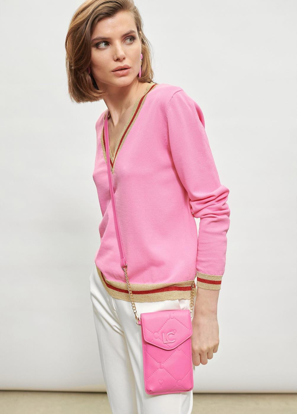 Bolso para movil rosa fucsia