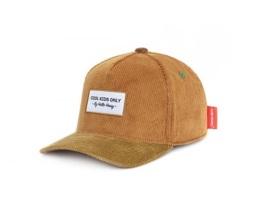 Gorra Hello Hossy pana camel de frente