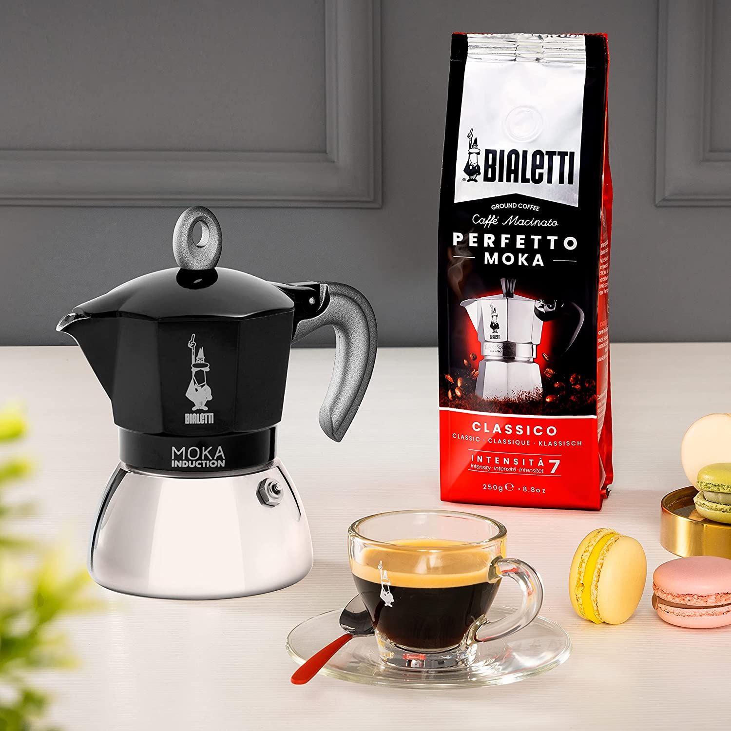 Bialetti Mini Express Induction, cafetera de inducción, 2 tazas