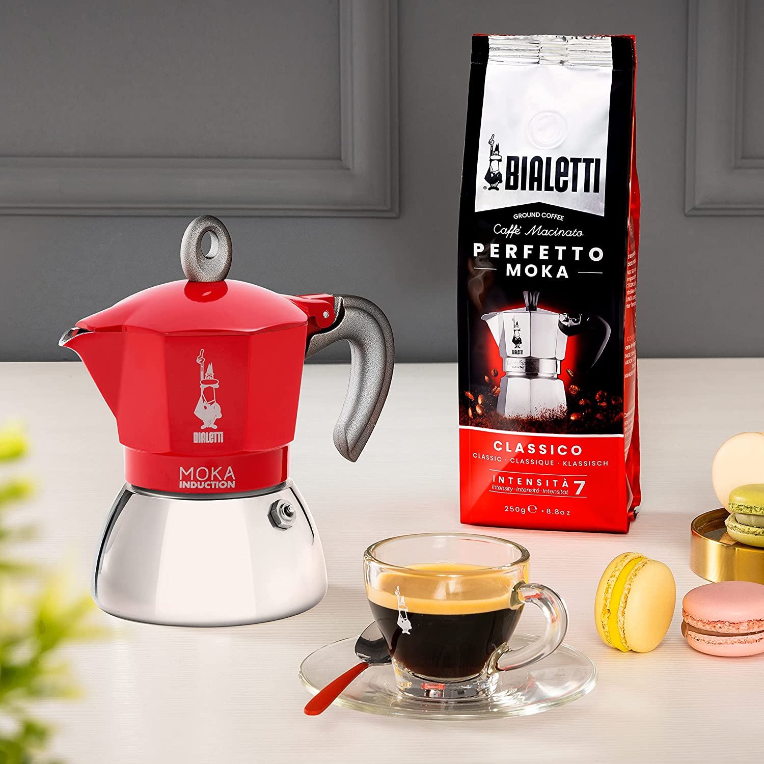 Cafetera para inducción Roja (6 tazas) – Bialetti