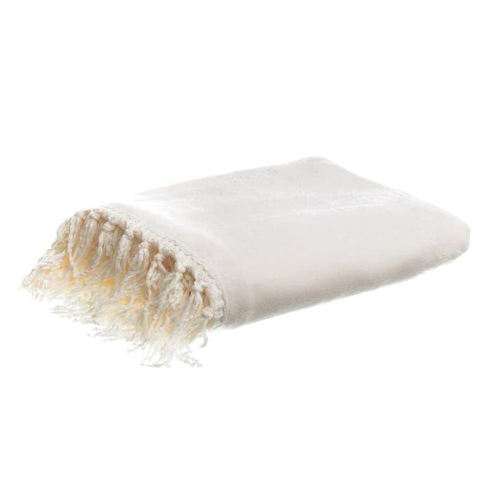 Manta pelo blanco crudo